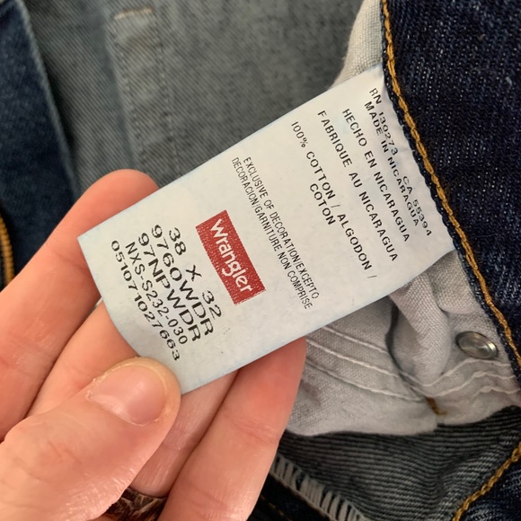 Men’s wrangler regular fit jeans NWT & NWOT 38x32 - Picture 8 of 9